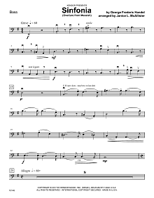 Sinfonia (Overture from Messiah) - Bass 