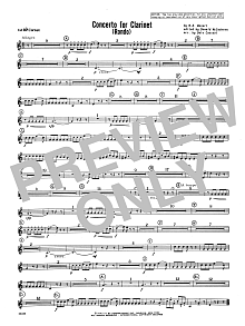 Concerto For Clarinet - Rondo (3rd Movement) - K.622 - Cornet 1 