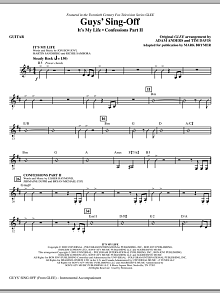 Guys' Sing-Off (from Glee) - Guitar 