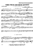 Three Pieces for Brass Quartet - 2nd Bb Trumpet