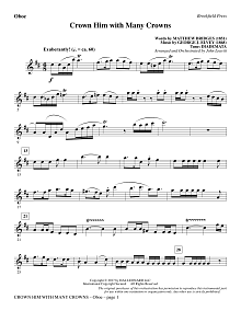 Crown Him with Many Crowns - Oboe 
