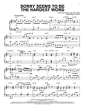 Sorry Seems To Be The Hardest Word [Jazz version] (arr. Brent Edstrom)