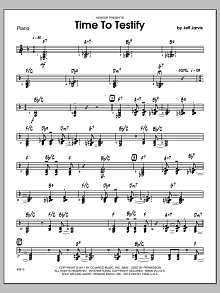 Time To Testify - Piano 