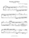 Prelude In D Major, BWV 925