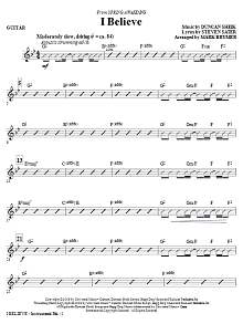 I Believe - Guitar 