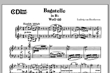 Bagatelle In B-flat Major, Woo 60 