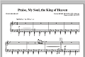 Praise, My Soul, The King Of Heaven - Piano or Organ