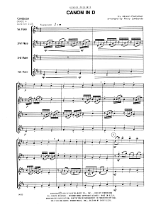 Canon In D - Full Score 