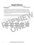 Greg's Groove - Guitar Chord Chart