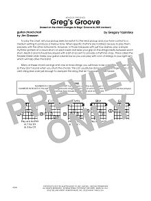 Greg's Groove - Guitar Chord Chart 