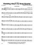Wedding Album For Brass Quartet - 1st Trombone