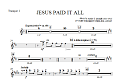 Jesus Paid It All - Bb Trumpet 1