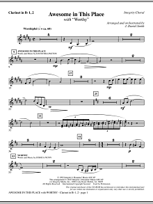 Awesome In This Place (with Worthy) - Clarinet 1 & 2 