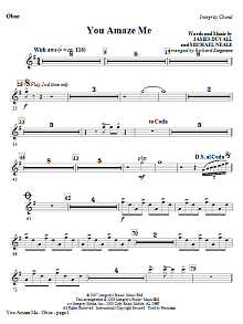 You Amaze Me - Oboe 