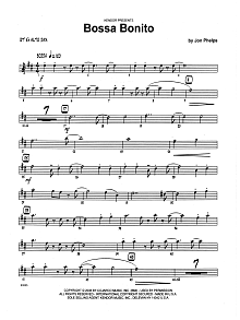 Bossa Bonito - 1st Eb Alto Saxophone 