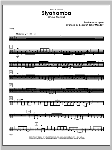 Siyahamba (We Are Marching) - Viola 