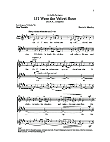 If I Were the Velvet Rose (of Love) 