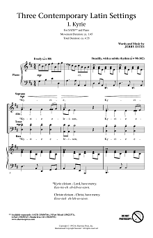 Three Contemporary Latin Settings 