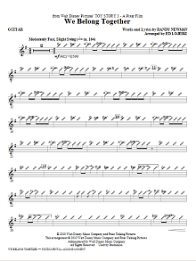 We Belong Together (from Toy Story 3) - Guitar 