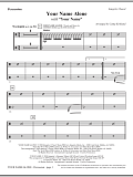 Your Name Alone (with Your Name) - Percussion