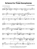 Scherzo For Three Saxophones - 2nd Eb Alto Saxophone