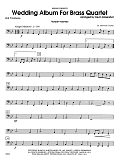 Wedding Album For Brass Quartet - 2nd Trombone