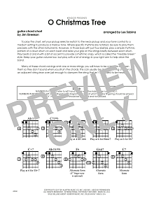 O Christmas Tree - Guitar Chord Chart 