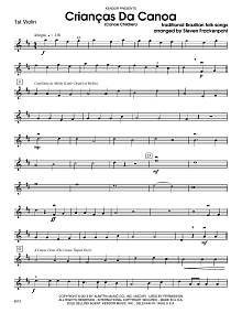 Criancas Da Canoa (Canoe Children) - 1st Violin 