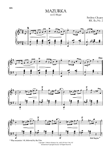 Mazurka in G Major, KK. IIa, No. 2 