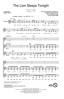 The Lion Sleeps Tonight (arr. Kirby Shaw) 