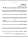 O Give Thanks - Percussion