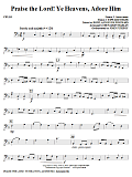 Praise The Lord! Ye Heavens, Adore Him - Cello
