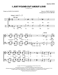 I Just Found out About Love (arr. Dave Briner)