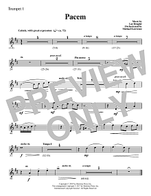 Pacem - Bb Trumpet 1 