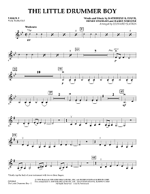 The Little Drummer Boy - Violin 3 (Viola Treble Clef) 