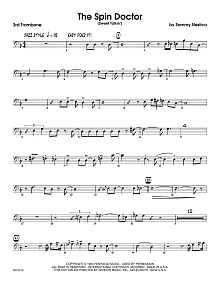 The Spin Doctor (Sweet Talkin') - 3rd Trombone 