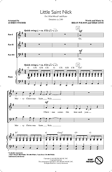 Little Saint Nick (arr. Audrey Snyder) 