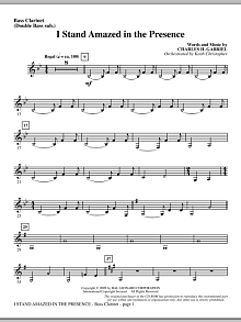 I Stand Amazed In The Presence - Bass Clarinet (sub. dbl bass) 