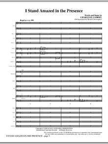 I Stand Amazed In The Presence - Full Score 
