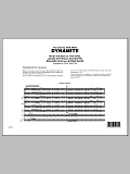 Dynamite - Full Score