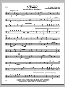 Scherzo (3rd Movement From Symphony No. 1) - Viola 