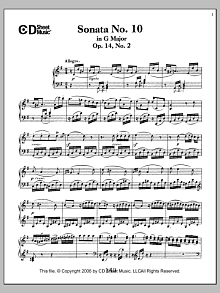 Sonata No. 10 In G Major, Op. 14, No. 2 