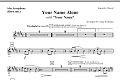 Your Name Alone (with Your Name) - Alto Sax (Horn sub.)