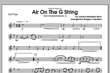 Air On The G String (from Orchestral Suite No. 3) - 3rd Flute 