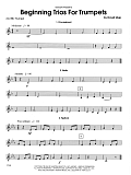 Beginning Trios For Trumpets - 2nd Bb Trumpet