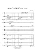 Drones, Variations, Ornaments - Full Score