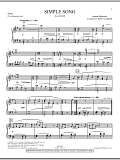 A Simple Song (from Mass) - Piano