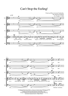 Can't Stop The Feeling! (arr. Doug Watts) 