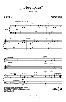 Blue Skies (arr. Mark Hayes) 