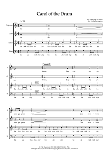 Carol Of The Drum (arr. Gitika Partington) 